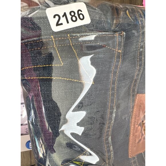 True Religion Mens 38 Bobby Blue Jeans 90s Y2K Buttons Casual Comfort Western - Picture 13 of 13